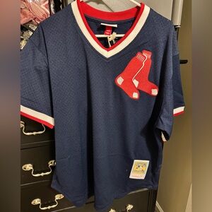 Mitchell & Ness Cooperstown Boston Red Sox Jersey LARGE